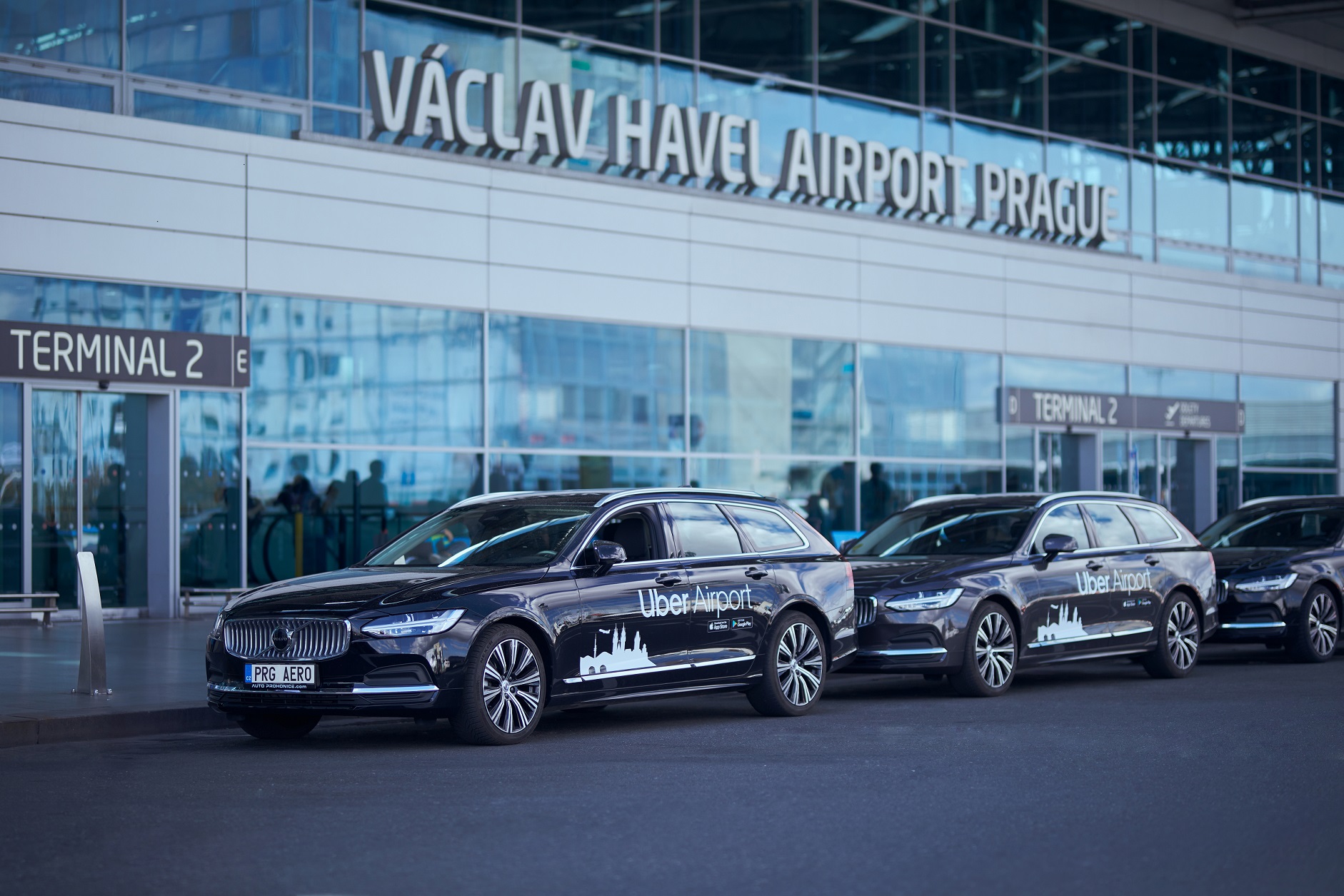 Uber na Letišti Praha
